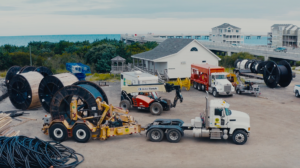 Heavy machinery on a worksite