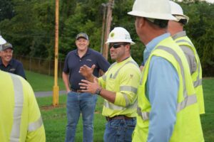 NRE and AEP Crews kicking off the project