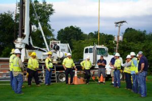 NRE and AEP Crews kicking off the project